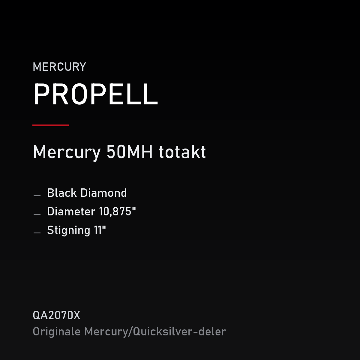 Propell Black Diamond 10,875 x 11 – propell