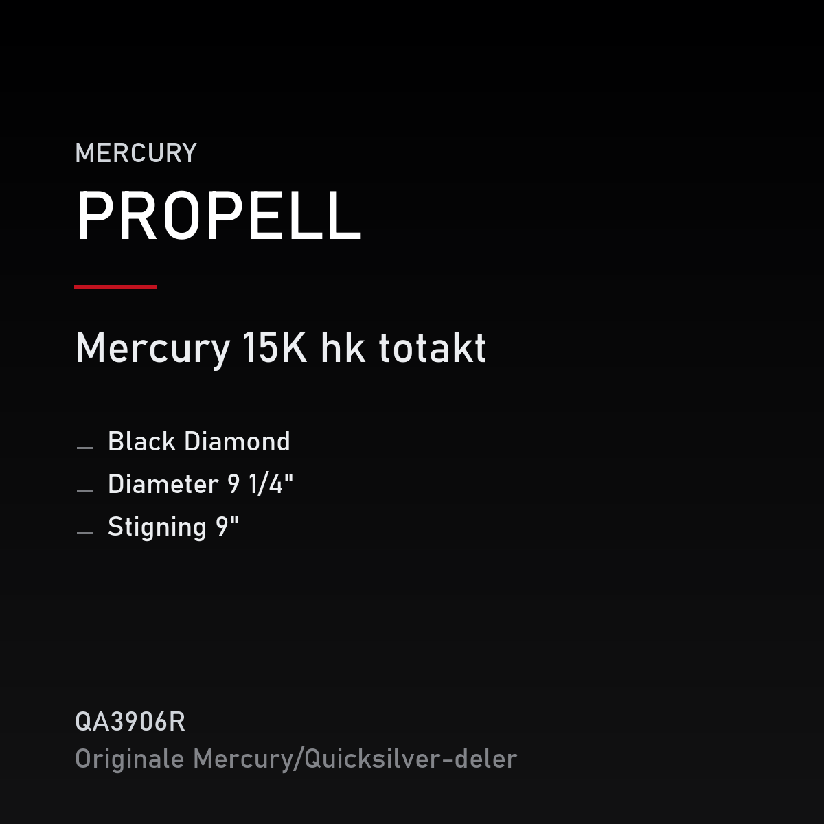 Propell Black Diamond 9 1/4 x 9 – propell
