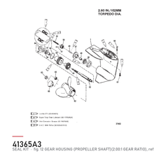 Quicksilver Tetningssett girhus 41365A3 – Mercury – tegning fra Mercurys delekatalog