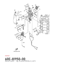 Yamaha Relé 60E-81950-00 – tegning fra Yamahas delekatalog