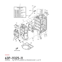 Yamaha Anode 63P-11325-11 – tegning fra Yamahas delekatalog