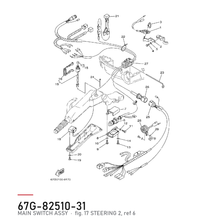 Yamaha Hovedbryter 67G-82510-31 – tegning av hele figuren fra produsentens delekatalog