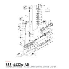 Yamaha Pakning 688-44324-A0 – tegning fra Yamahas delekatalog