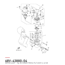 Yamaha Trimmotor 68V-43880-04 – tegning fra Yamahas delekatalog