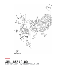 Yamaha CDI-enhet 6BL-85540-00 – tegning fra Yamahas delekatalog