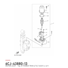 Yamaha Powertrim-motor 6CJ-43880-13 – tegning fra Yamahas delekatalog