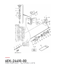 Yamaha Drivstoffpumpe 6EK-24410-00 – tegning fra Yamahas delekatalog