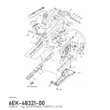 Yamaha Girwire 6EK-48321-00 – tegning fra Yamahas delekatalog