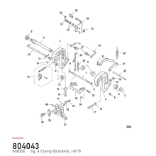Quicksilver Anode 804043 – Mercury – tegning fra Mercurys delekatalog