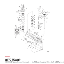 Quicksilver Vannpumpesett 817275A09 – Mercury – tegning fra Mercurys delekatalog