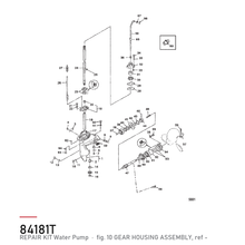Quicksilver Impeller / vannpumpesett 84181T – Mercury – tegning av hele figuren fra produsentens delekatalog
