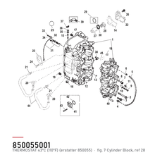 Quicksilver Termostat 850055001 – Mercury – tegning fra Mercurys delekatalog
