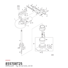 Quicksilver Impeller 855708T25 – Mercury – tegning fra Mercurys delekatalog