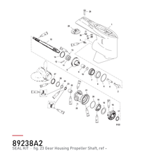 Quicksilver Tetningssett girhus 89238A2 – Mercury – tegning fra Mercurys delekatalog