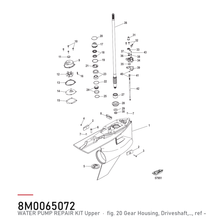Quicksilver Impeller Kit 468M0065072 – tegning av hele figuren fra produsentens delekatalog