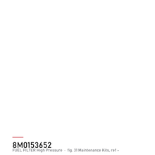 Quicksilver Drivstoffilter 8M0153652 – Mercury – tegning av hele figuren fra produsentens delekatalog