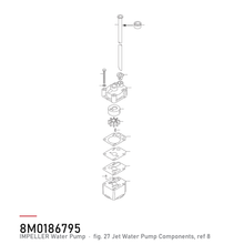 Quicksilver Impeller 8M0186795 – Mercury – tegning av hele figuren fra produsentens delekatalog