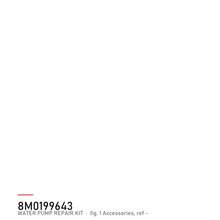 Quicksilver Impeller / vannpumpesett 8M0199643 – Mercury – tegning av hele figuren fra produsentens delekatalog