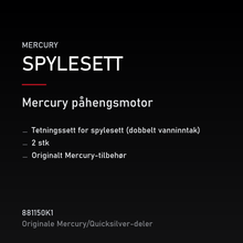 tetningssett for spylesett (dobbelt vanninntak), 2 stk