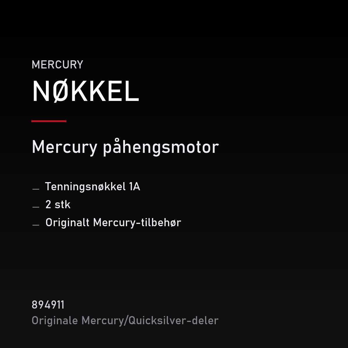 tenningsnøkkel 1A, 2 stk